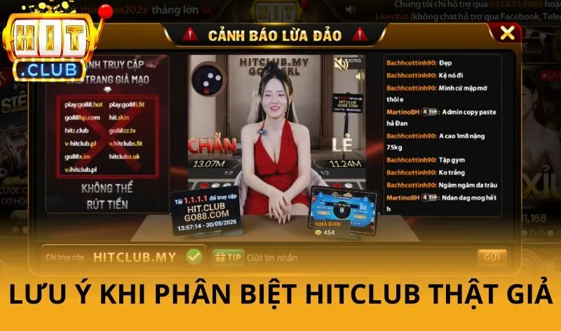 Lưu ý khi phân biệt Hitclub thật giả