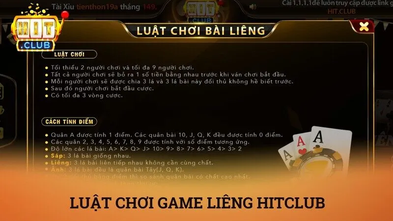 Luật chơi game liêng hitclub chi tiết nhất